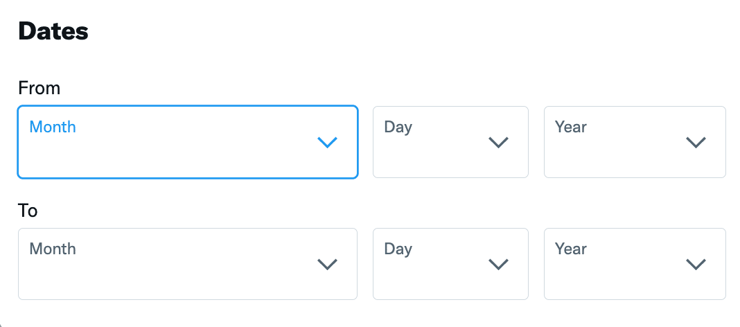 filter dates within a specific month day or year