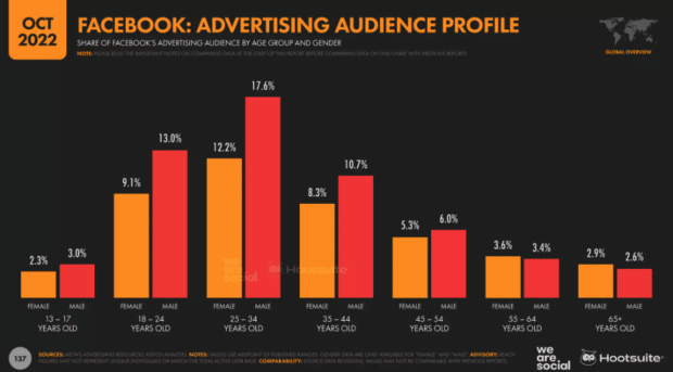 Facebook advertising audience profile