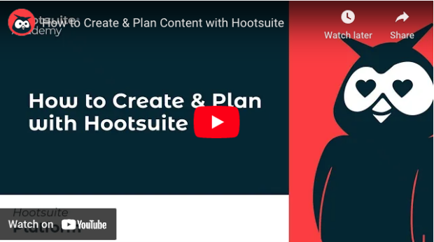 Thumbnail linking to Hootsuite YouTube video