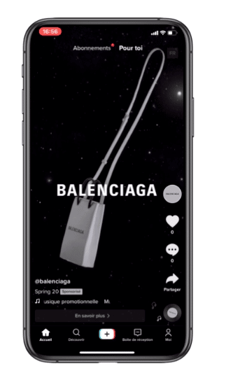 Balenciaga TikTok ad