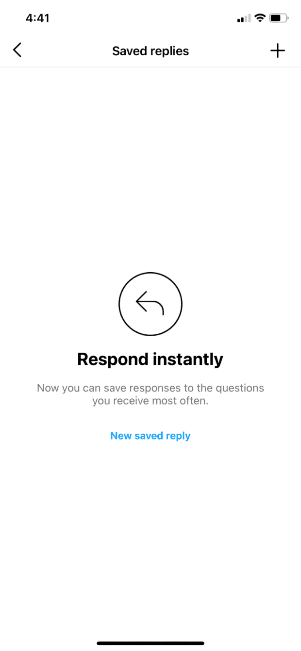 respond instantly by saving responses to commonly received questions