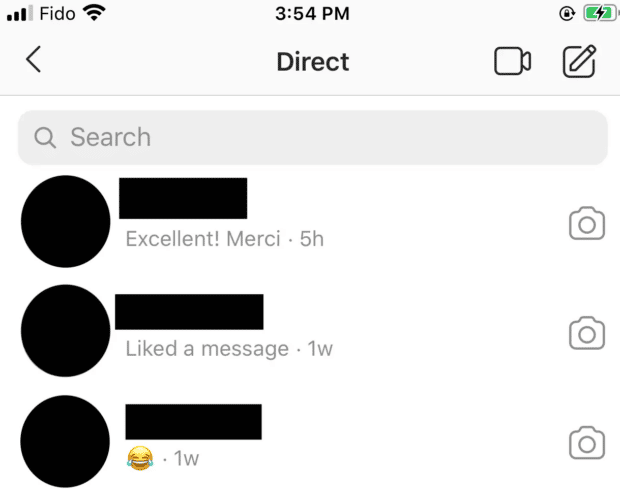 messages directs non lus sur Instagram 