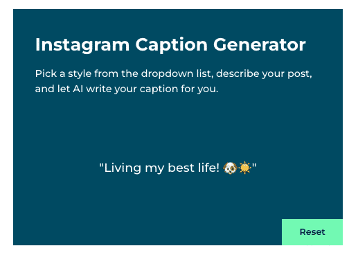 Live my best life!  Instagram caption with dog and sun emoji