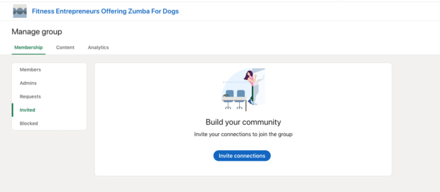 invite new members to your group on LinkedIn