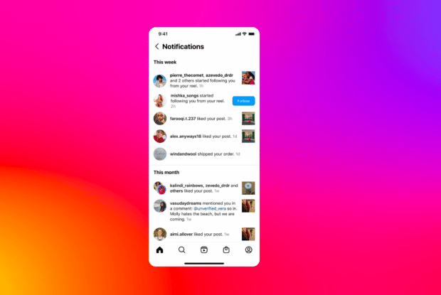 Instagram now sends you a notification when someone follows you from a particular Reel