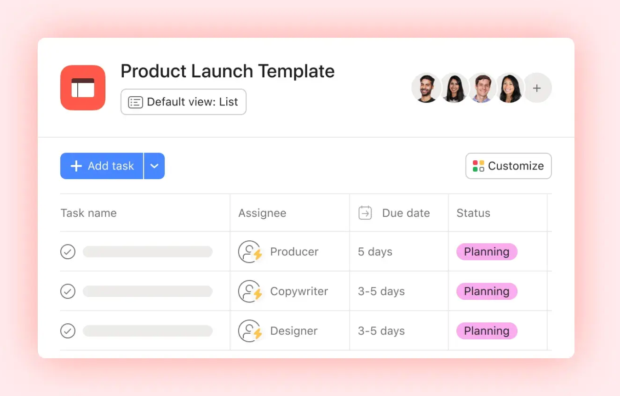 Asana: social media workflow tool
