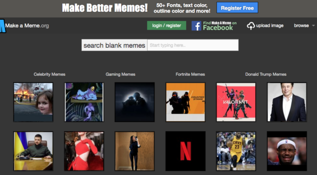 Make Better Memes search feature