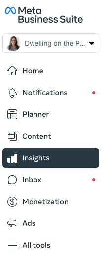 track your hashtag performance using Meta Business Suite's Insights tab