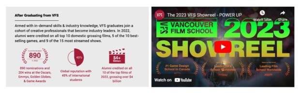 Vancouver Film School graduation prospects