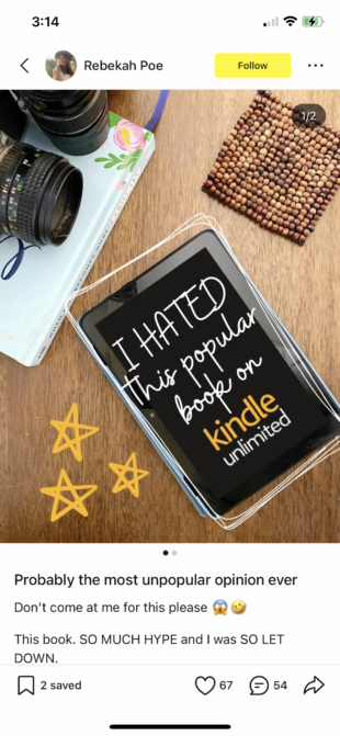 I hated this popular book on Kindle Unlimited with design and editing text features