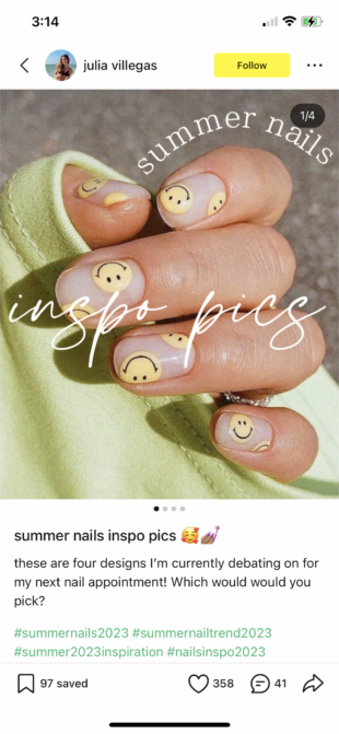 Inspo pics for summer nails smiley faces