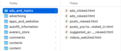 Open downloaded file and navigate ads_and_topics folder