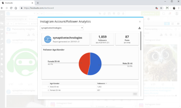 Panoramiq Insights Instagram Account and Follower Analytics