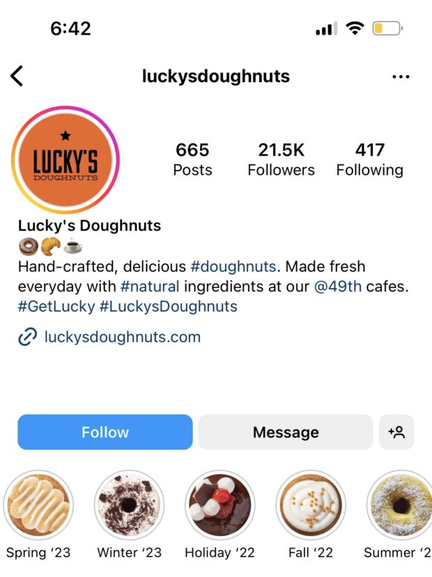 Lucky's delicious seasonal doughnut highlights from 49th cafe