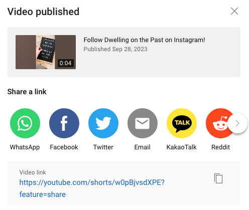 Video published Share a link to social 