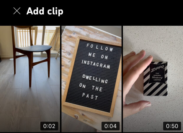 Add clip on YouTube