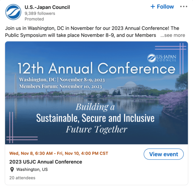 US Japan council annual conference