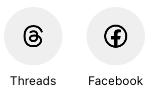 boutons pour partager un reel Instagram sur Threads ou Facebook