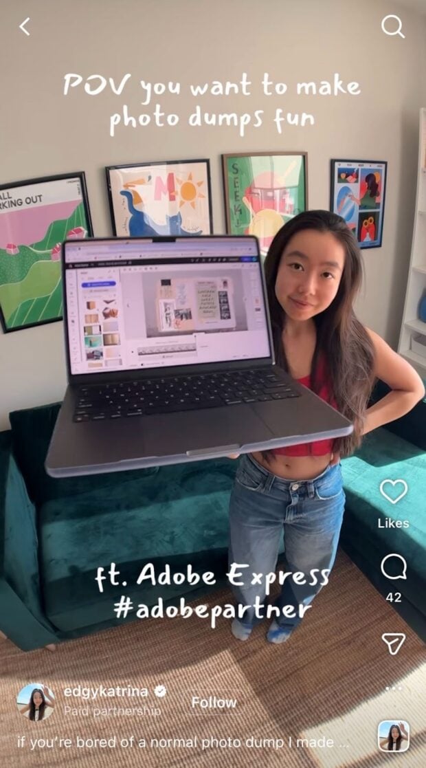 partnership video between Adobe and edgykatrina