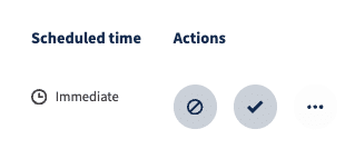 the approve or reject options for content in the social media approval process queue