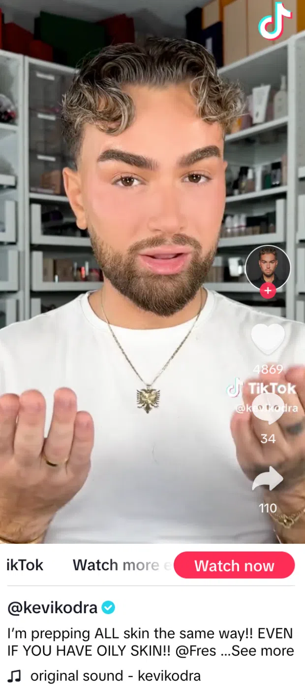 Example TikTok that uses a strong hook