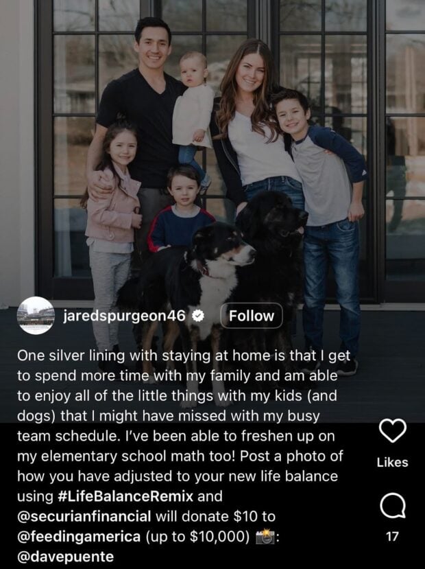 User participating in Securian Financial’s #LifeBalanceRemix social media campaign