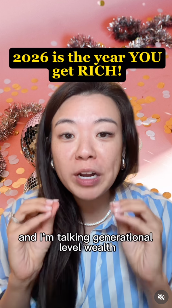 Instagram video from financial influencer "Your Rich BFF"