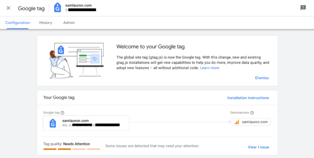 Google Tag Manager configure tag settings