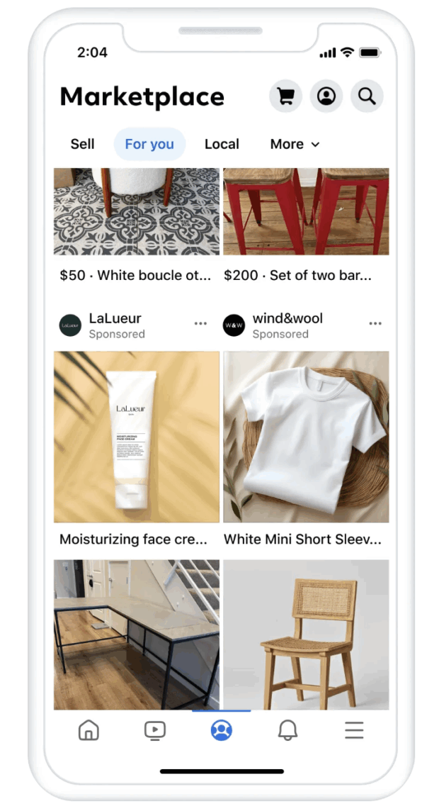 Facebook Marketplace ad moisturizing face cream