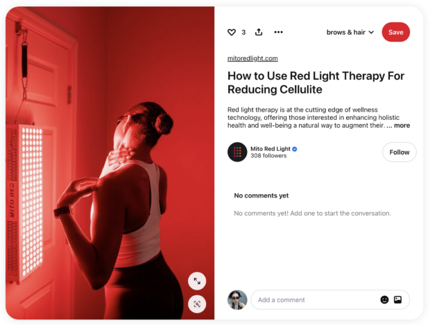 Mito Red Light Pin How to Use Red Light Therapy for Reducing Cellulite tutorial