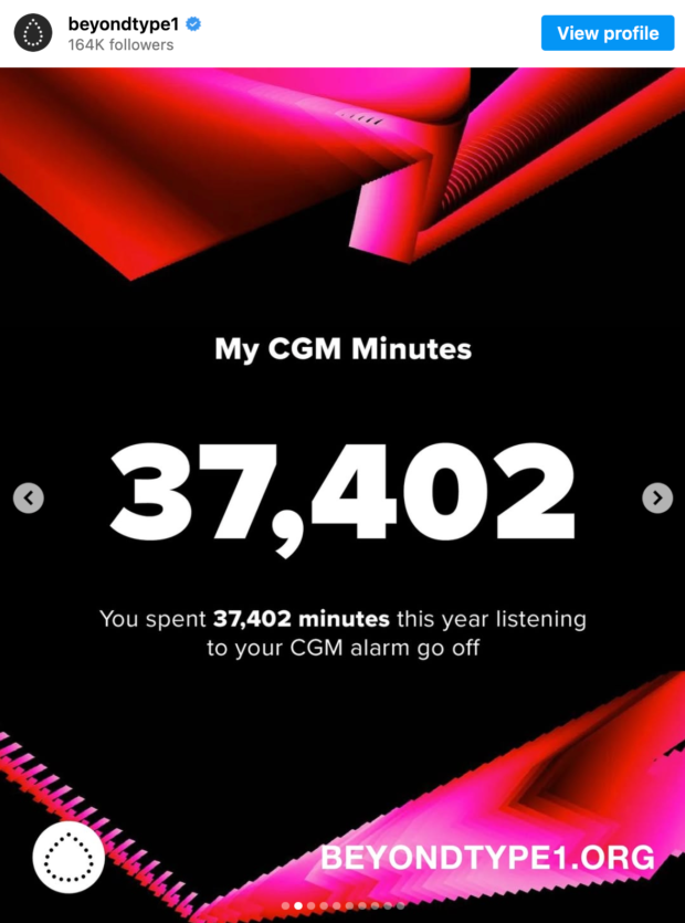 Beyond Type 1 putting a spin on the Spotify Wrapped campaign