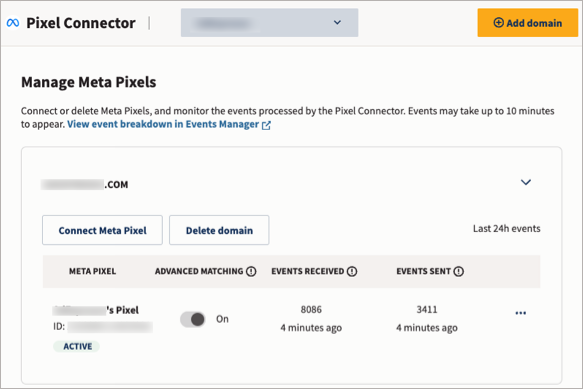 Managing a Meta Pixel in the Hootsuite dashboard