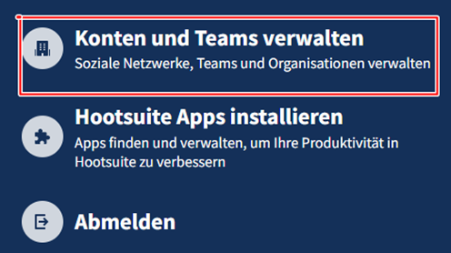 Konten und Teams managen