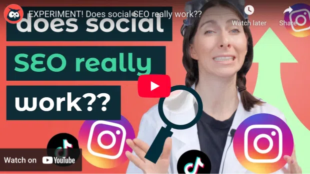 Hootsuite YouTube video: does social SEO really work?