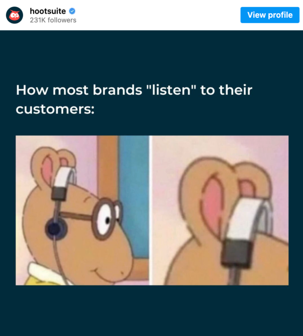 Hootsuite Instagram post