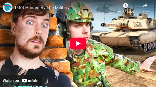 MrBeast YouTube video in collaboration with Current