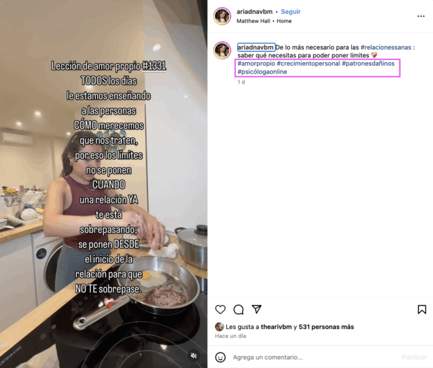 Hashtags de psicología en Publicaciones de Instagram