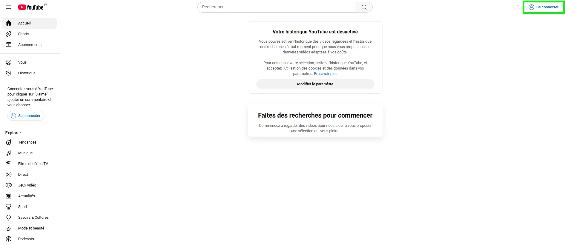 créer un compte YouTube sur YouTube
