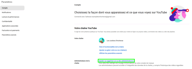 ajouter ou supprimer un ou des administrateur(s)