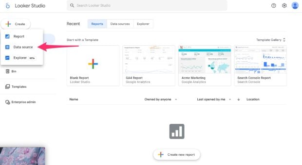 Looker Studio data source