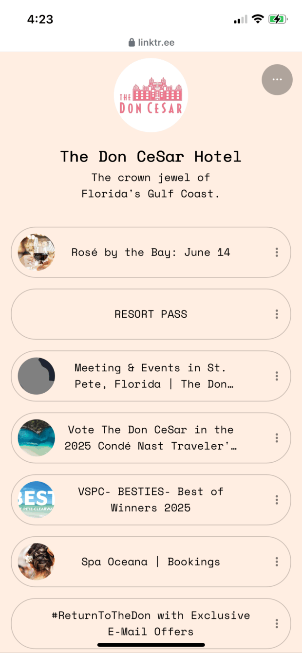 The Don CeSar Hotel Florida Gulf Coast links