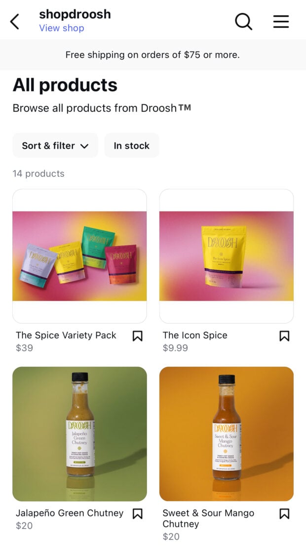 Shop Droosh all products