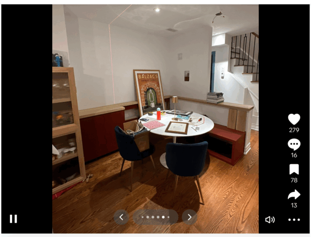 tiktok video room tour and design 