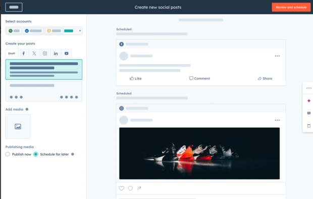 HubSpot scheduling view