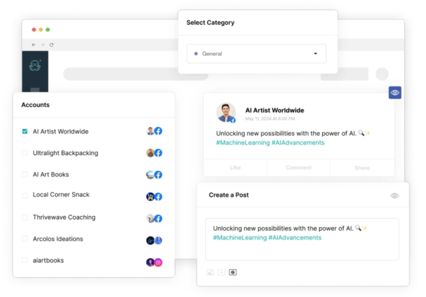 MeetEdgar scheduling dashboard
