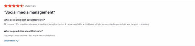 social media management Hootsuite review