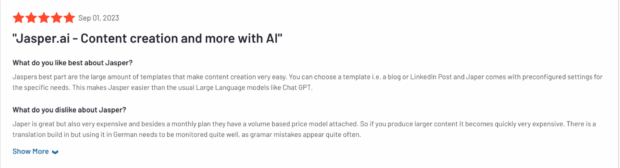 Jasper.AI content creation and more with AI