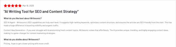 AI writing tool for SEO and content strategy