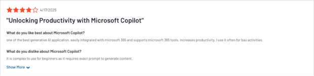 customer review unlocking productivity with Microsoft Copilot