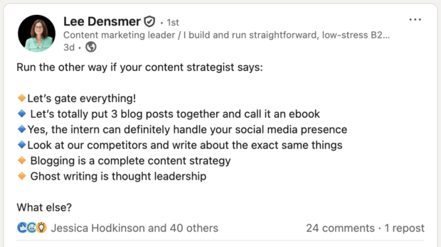 content management hot takes